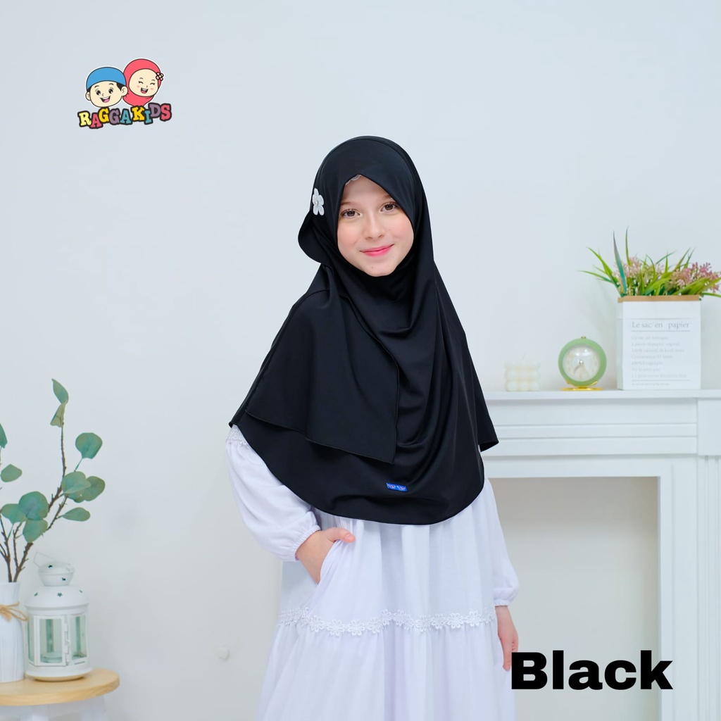 Zaara Hijab Raggakids size XL Jilbab remaja - dewasa | Jilbab instant remaja | Jilbab sekolah raggakids