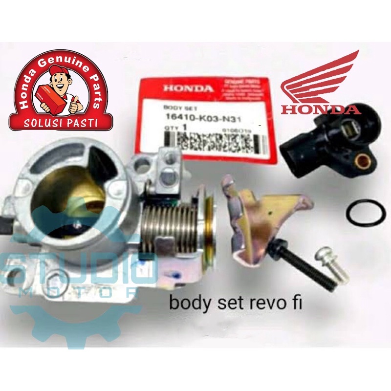 16410K03N31 Throttle Body Set PLUS Sensor Tps  Revo FI Original AHM