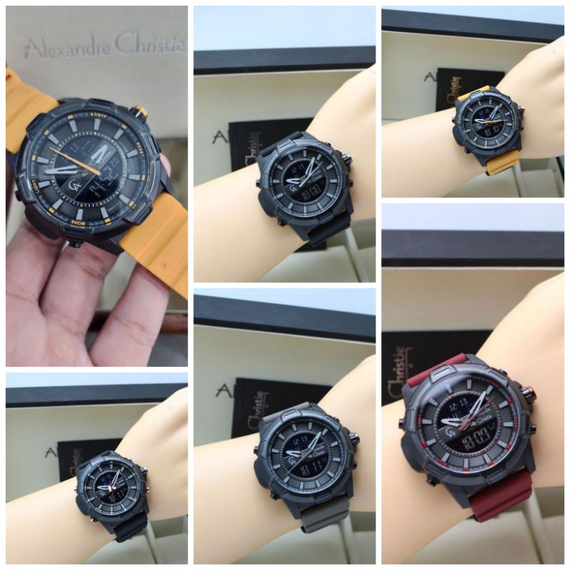 JAM TANGAN DIGITAL ALEXANDRE CHRISTIE AC9375 | AC 9375 DIGI RUBBER ORI
