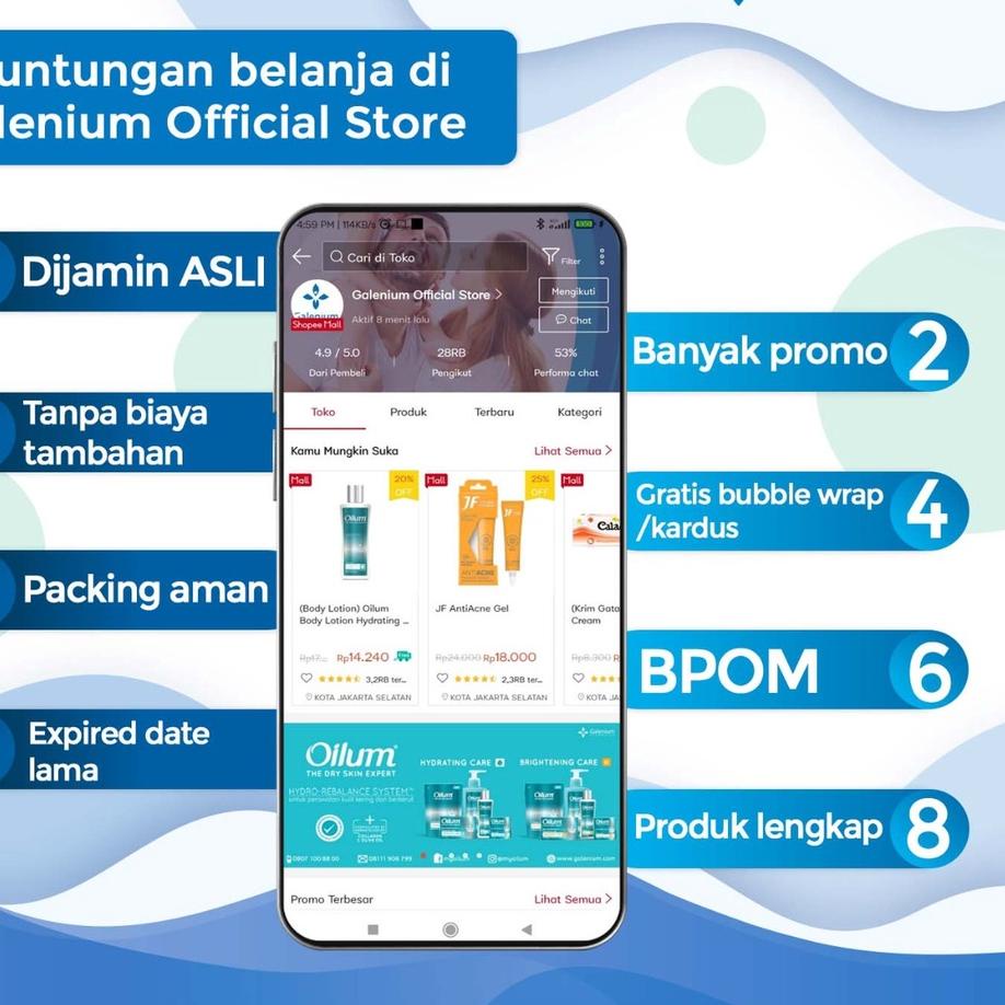 Diskon Gede--Official Store - JF Cleanser Bar Derma Protect Blue Ocean 90 gr (Sabun Sulfur) (DIJAMIN