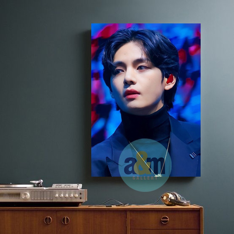 Poster Kayu KIM TAEHYUNG V BTS FANCAMEdition I Hiasan Dinding Dekorasi Kamar I Poster Kayu K-POP Dekorasi Kamar - A&amp;M