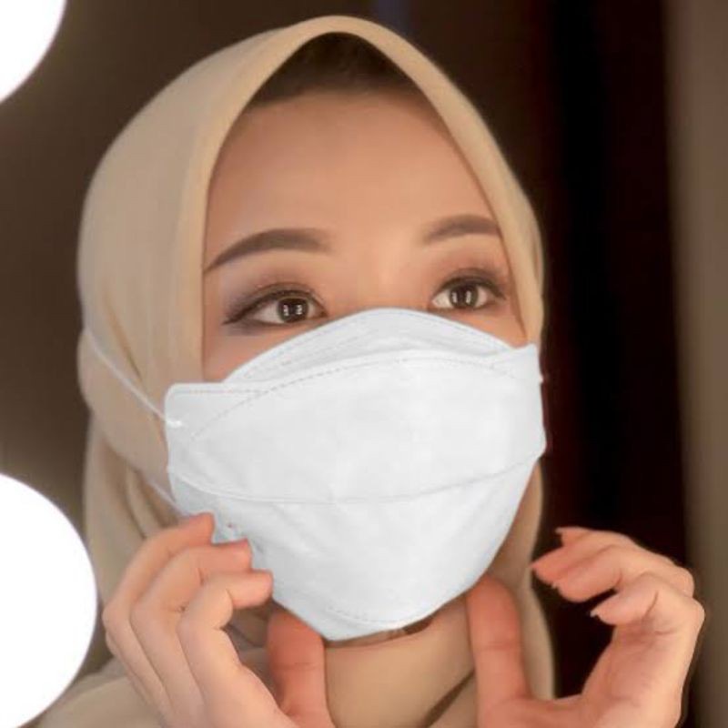 MASKER KF 94 HIJAB MASKER KF94 HEADLOOP CAREION 3D 4PLY ISI 10