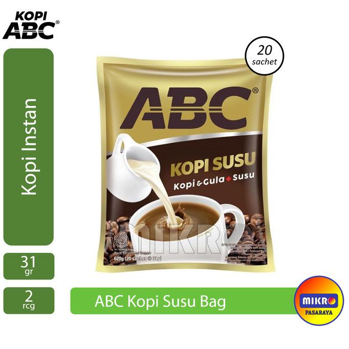 

[BISA COD] ABC Kopi Susu Instant kopi gula susu 2 renceng renteng [1 bag]