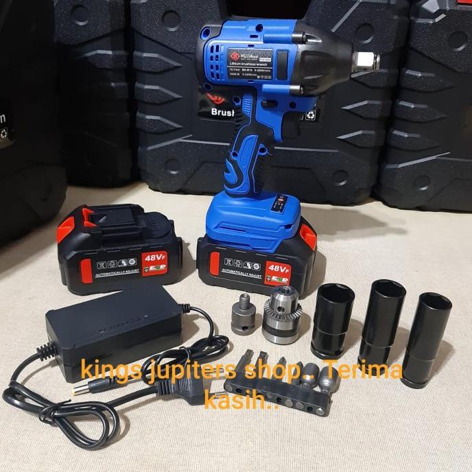 2 BATRE HUJIA impact wrench PRO 2221 yg KECIL atau PRO 2421 yg BESAR