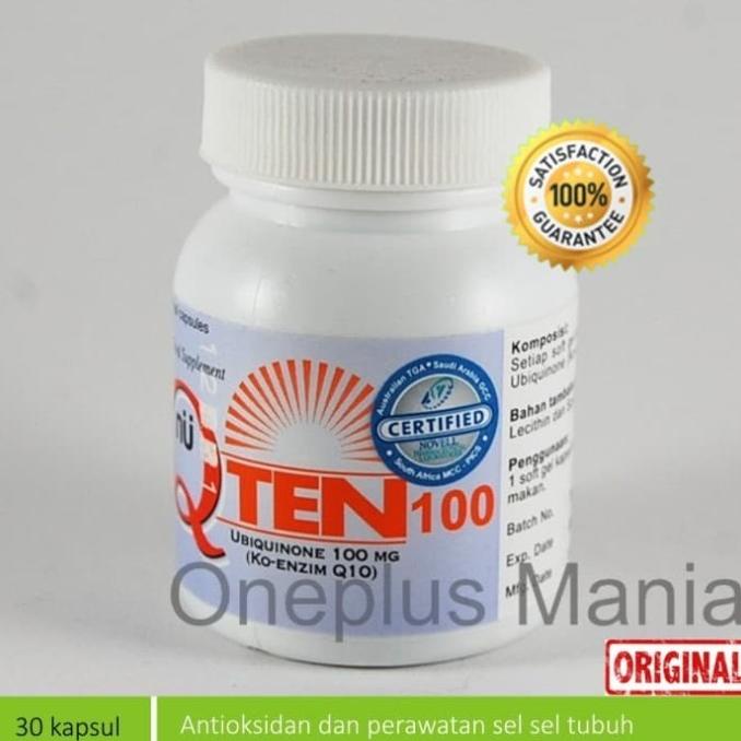 Q-TEN / Q TEN / QTEN 100 SUPLEMEN JANTUNG DAN ANTIOKSIDAN