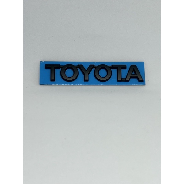 Logo Emblem Tulisan Toyota 11.5cm-Hitam