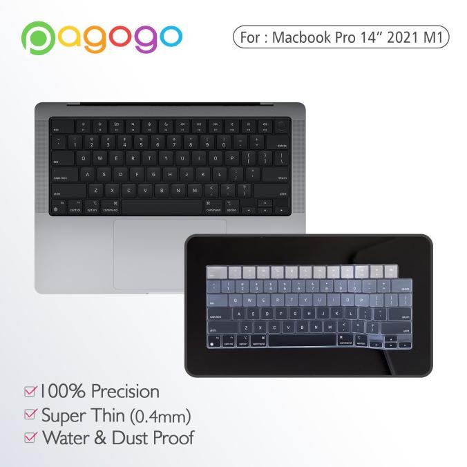 Jual Skin Keyboard Protector Macbook Pro 14 M1 Pro 2021 A2442 Cooskin