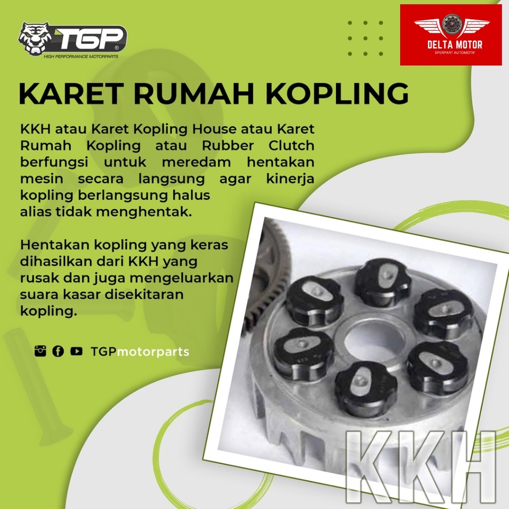 Dumper Karet Kopling Set Plus Paku Tgp Rx King Cobra Rxk Rxs RxSpesial