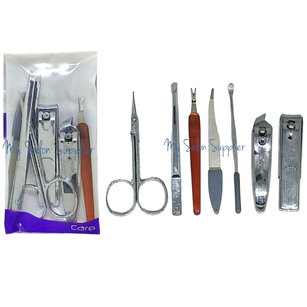 Gunting Kuku 777 Korea Manicure Pedicure Set isi 7 DS-910 Tanpa Dompet