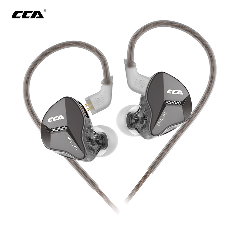 Cca FLA Metal Wired Headset In Ear HIFI Bass Earbuds Earphone Sport Game Musik DJ Dinamis Headphone Dengan Mic Untuk Kz eda edx pro