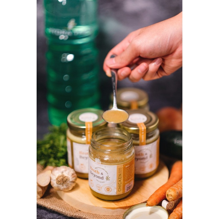 

Organic Chicken Bone Broth - 2 Atau 3 Jars / Kaldu Tulang Ayam Organik