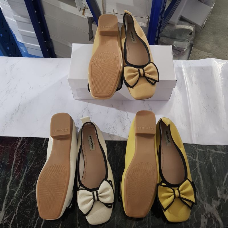 23765 Sepatu kerja wanita import sepatu flat shoes murah kekinian