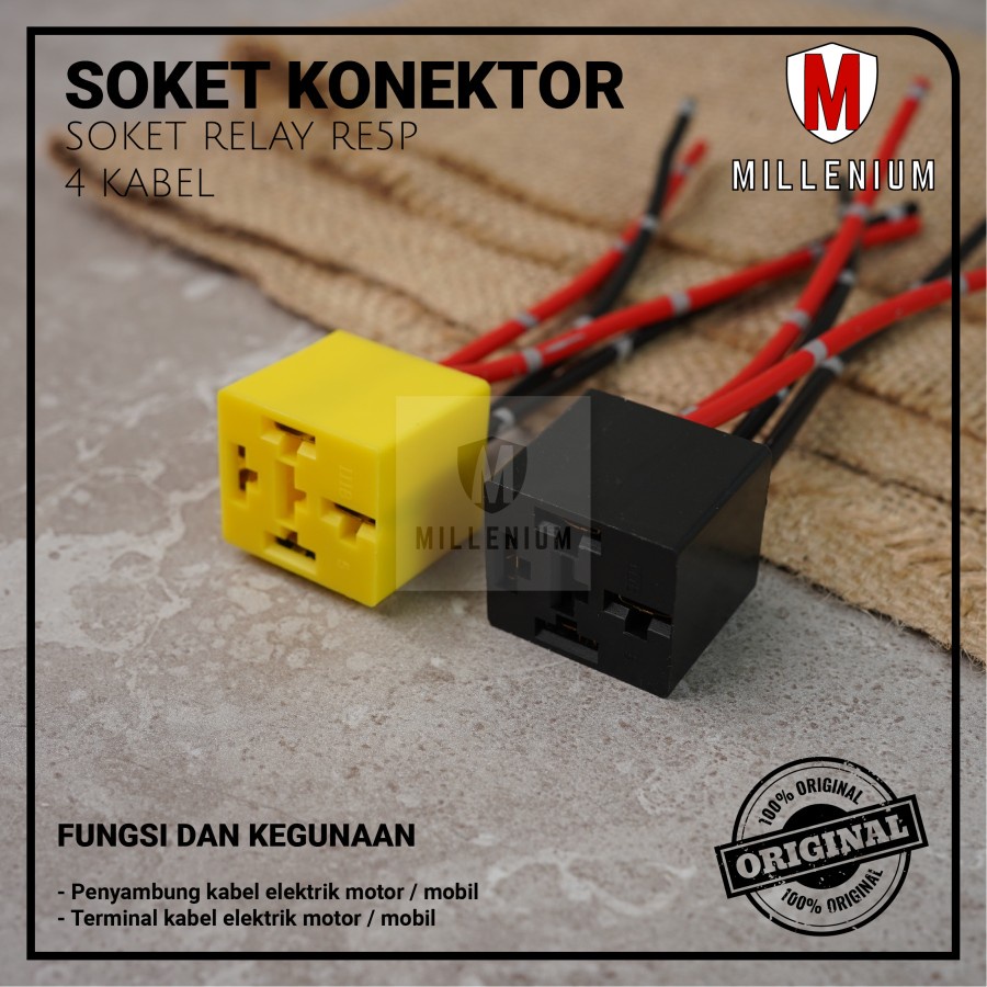 SOCKET SOKET RELAY RE5P KAKI 4 / KAKI 5 / KLAKSON / LAMPU