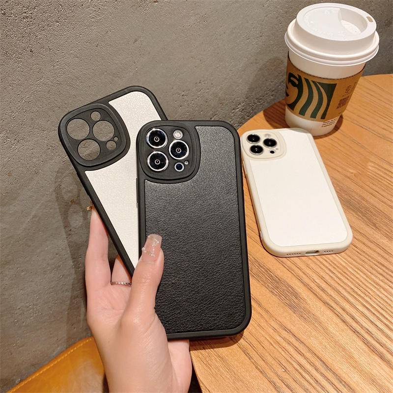 IPHONE Casing Ponsel Bahan Kulit Matte Kulit Domba Ultra Tipis Untuk Iphone14 13 12 11 Pro Max Mini Plus Soft Cover
