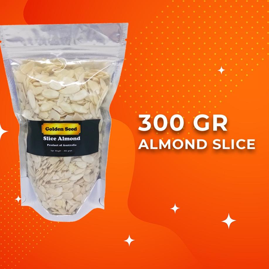 

ㄸ RAW ALMOND SLICE 300 GRAM PREMIUM - ALMOND IRIS MENTAH 300 GR ゅ