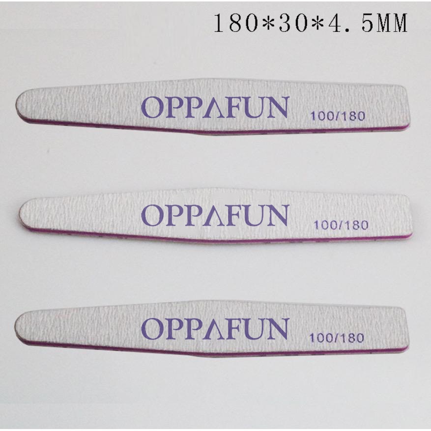 OPPAFUN 100/180 Kikir Kuku Kasar 2 Sisi Buffer Nail File Amplas OPI 100/180 Asah Pengkilat Penghalus Nail Art Kutek