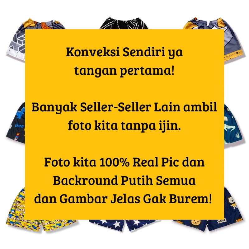 TERLARIS Celana Boxer Motif Best Seller 02 | Boxer Pria | Celana Pendek | Celana Pria | Kolor Pria