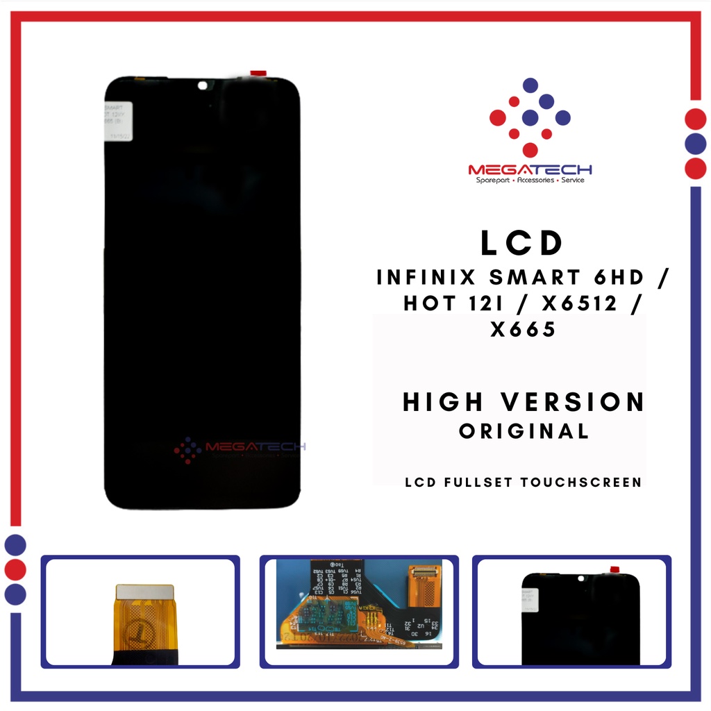 LCD Infinix Smart 6 HD / Hot 12i / X6512 / X665 Fullset Touchscreen