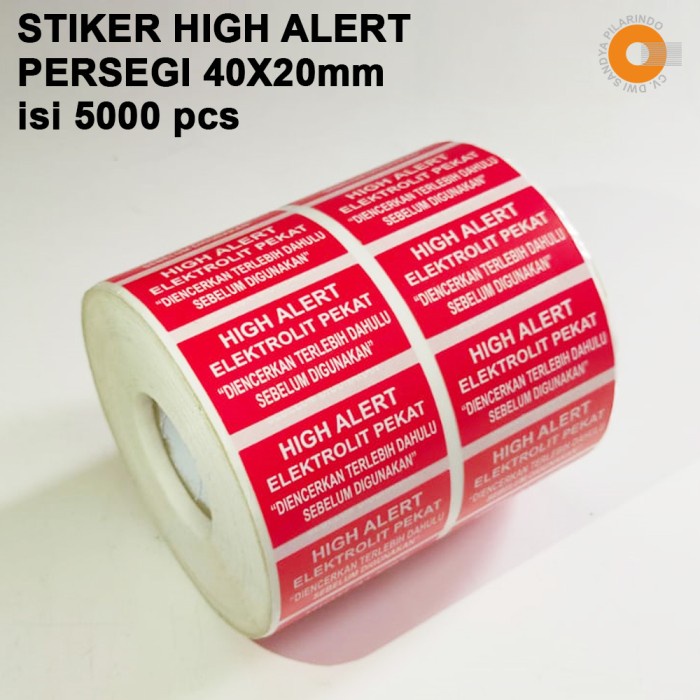 

Stiker Stiker High Alert Persegi Panjang Berkualitas