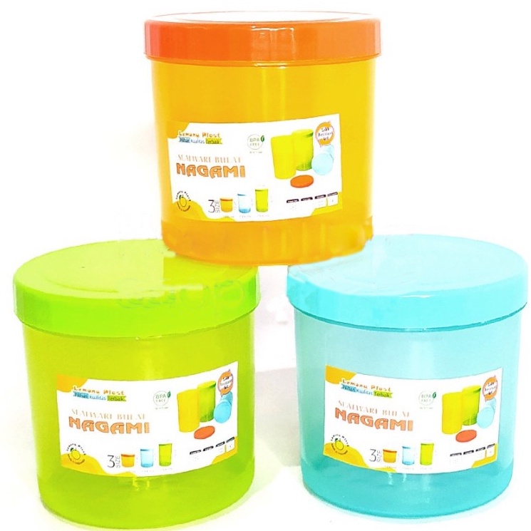 Toples Makanan Toples Nagami S 900 ml Toples Plastik Polos Sealware Plastik