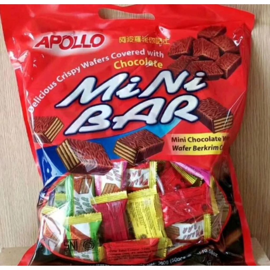 

Apollo Mini Bar Wafer Choco Malaysia isi 50 pcs