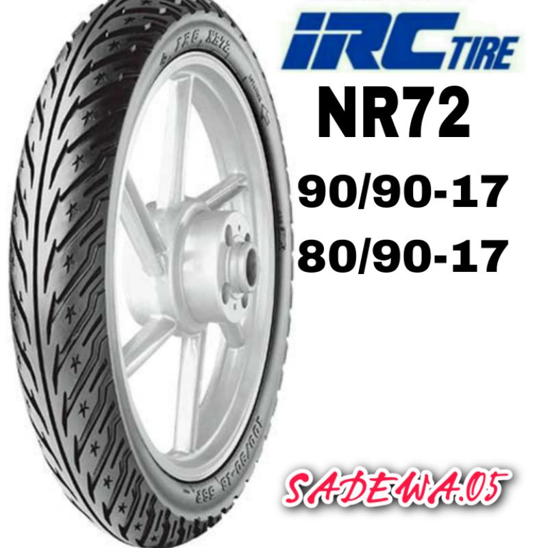 BAN IRC NR72 BAN DEPAN BELAKANG VIXION/CB150/ SUPRA GTR/ SONIC/SATIA FU