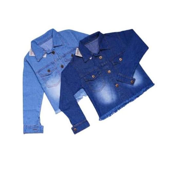 Promo - Jaket jeans anak perempuan | JAKET JEANS CROP ANAK | JAKET DENIM ANAK ス