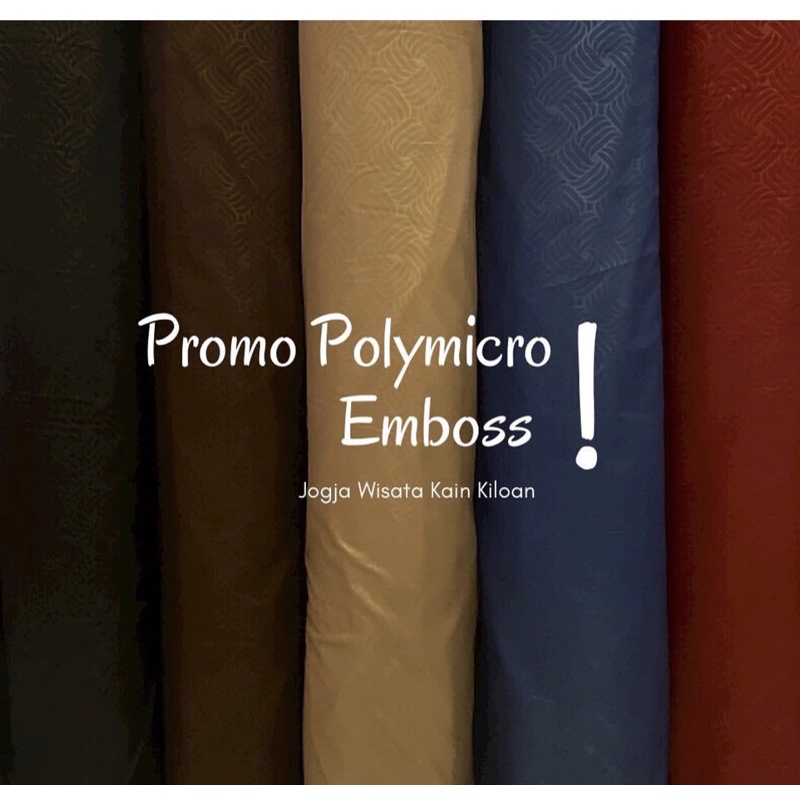 Kain Polymicro Embos Bahan Sprei/ Kain Disperse Mikrotex/ Polimikro Embos