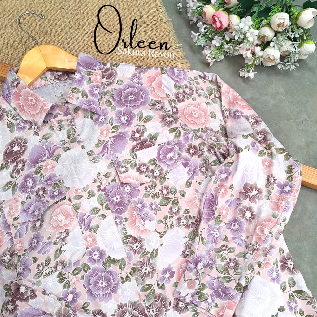 CallieTamami - A 6484 Orleen Sakura Rayon ( Penempatan Motif Random )