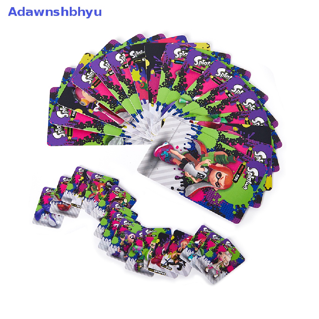 Adhyu 17Pcs Splatoon Data Collection Ntag215 Tag NFC MiNi Atau Game Besar ID Kartu amiibo