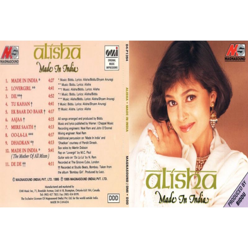 Cd lagu india alisha chinoy/chinai