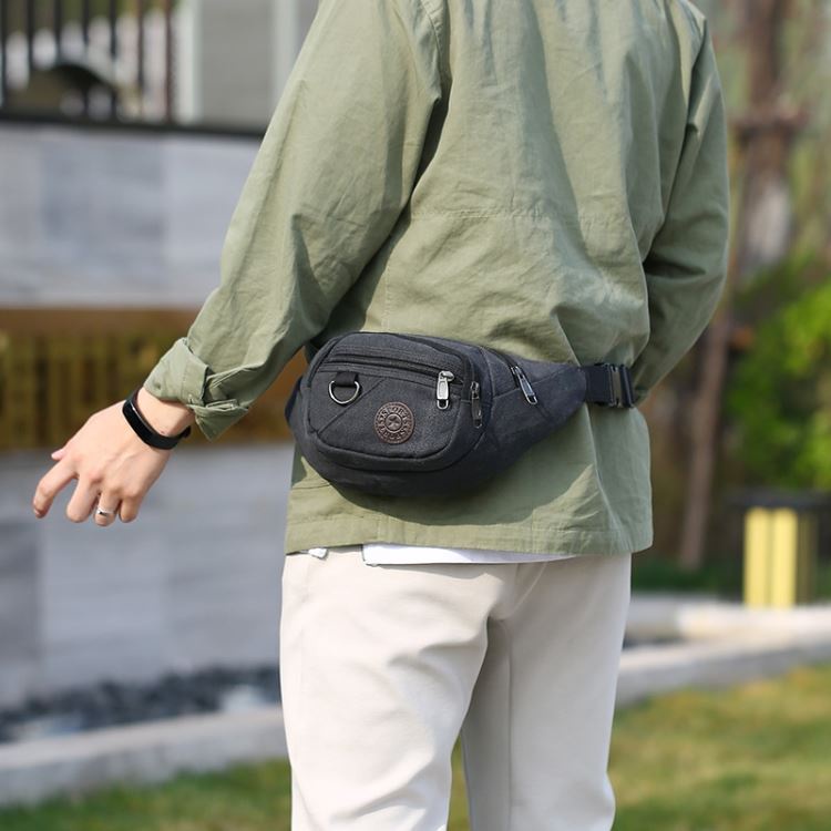 BJ2065 - BLACK/BROWN/GREEN/KHAKI - TAS PRIA WAISTBAG SLINGBAG FASHION KOREA CHINA IMPORT MODIS ELEGAN TERMURAH TERLARIS TERBARU BAGSTORE JAKARTA TAS BATAM JTF065