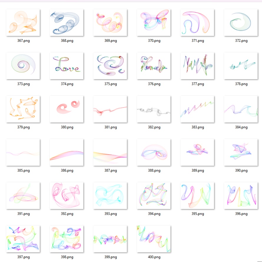 400 Fractal Graphic Overlays