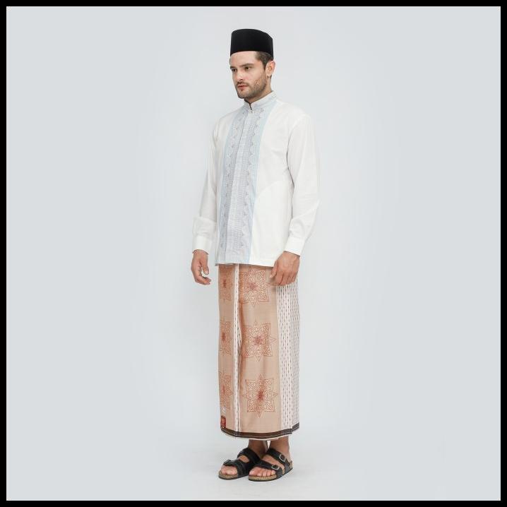 Promo Sarung Bhs Excellent Gold Motif Jsa Putih Cream
