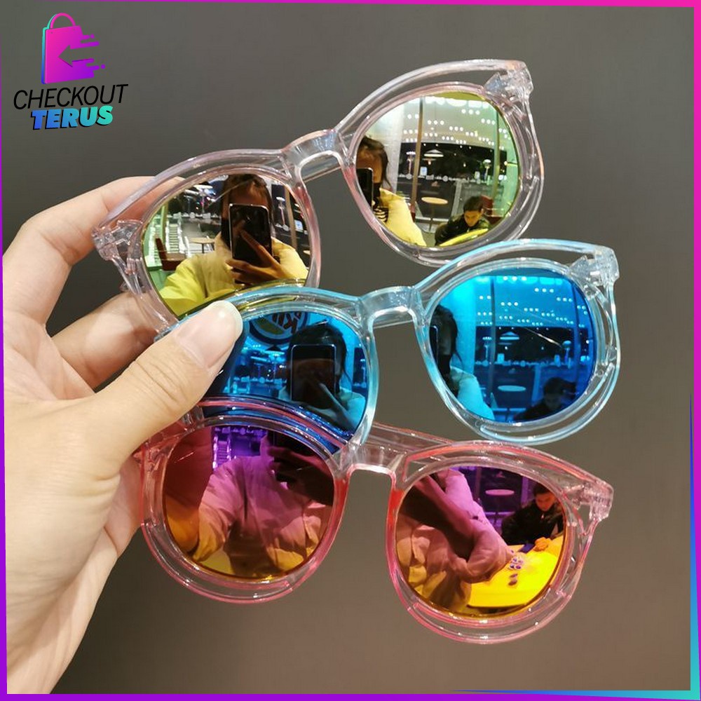 CT C671 Kacamata Kids Sunglasses Style Anak Korea Fashion Anak Kaca Mata Hitam Trendy Anti UV Import