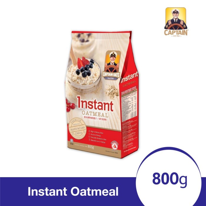 

[NEW] Captain Oats Instant Oatmeal 800gr + Free 200gr
