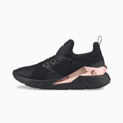 Sepatu Sneakers Wanita Puma Muse X5 MetalWns Black-Rose Gold 383954 01