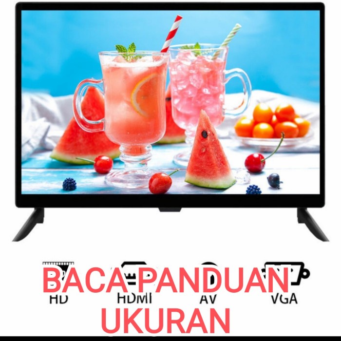 FREE HDMI / ANTENA LED TV ANIMAX 24 INCH USB MOVIE VGA HDMI GARANSI TERBAIK