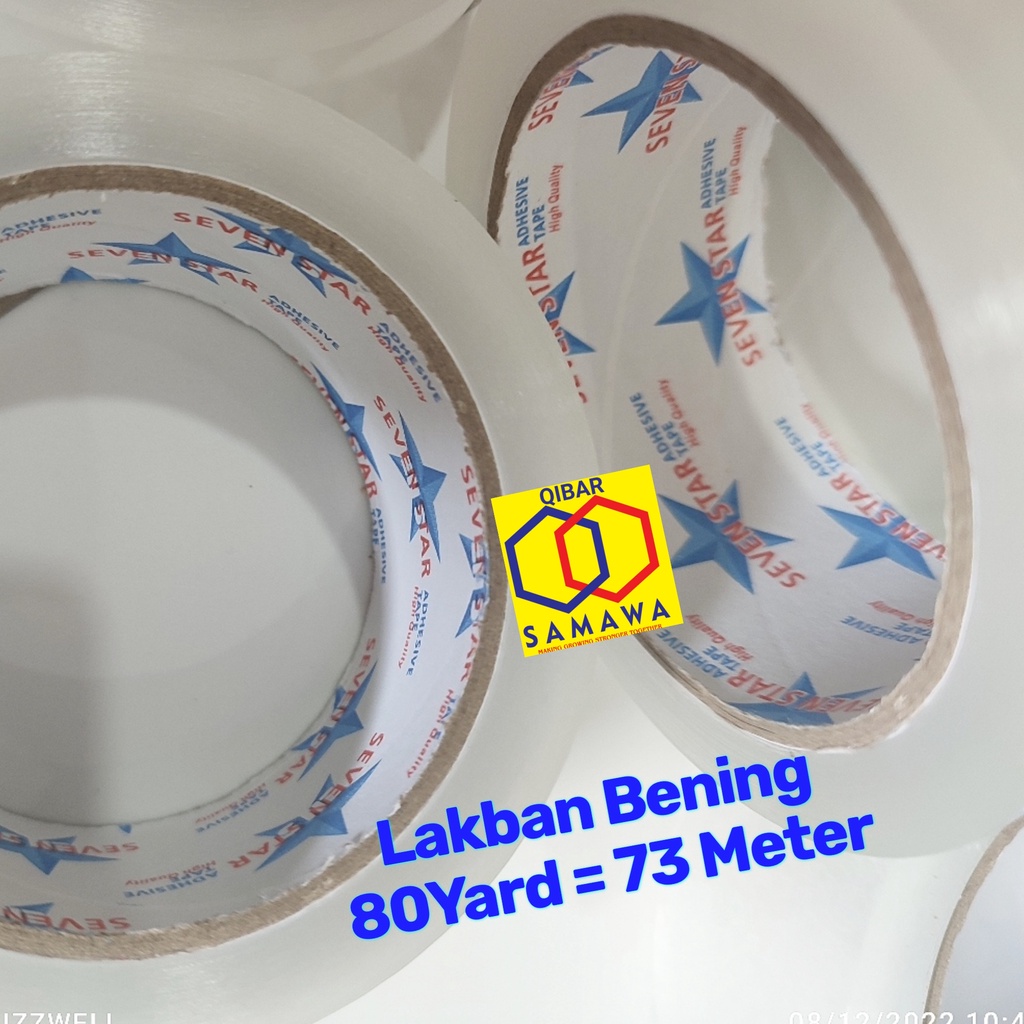 6Rolls/1Pack LAKBAN 100 YARD SEVEN STAR OPP ISOLASI 45MM X 100 YARD