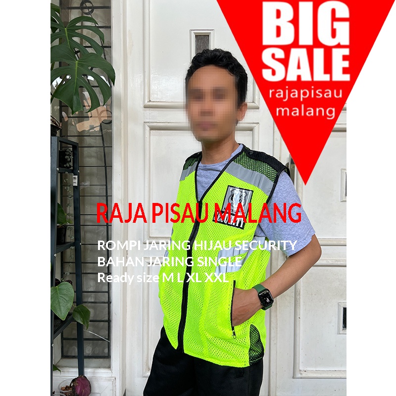 ROMPI SATPAM SECURITY JARING TERBARU UKURAN M L XL XXL