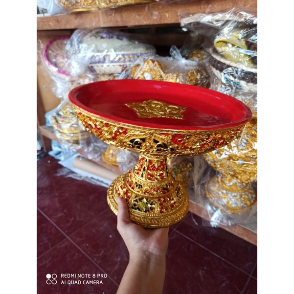 dulang nare motif slake fiber premium 30cm