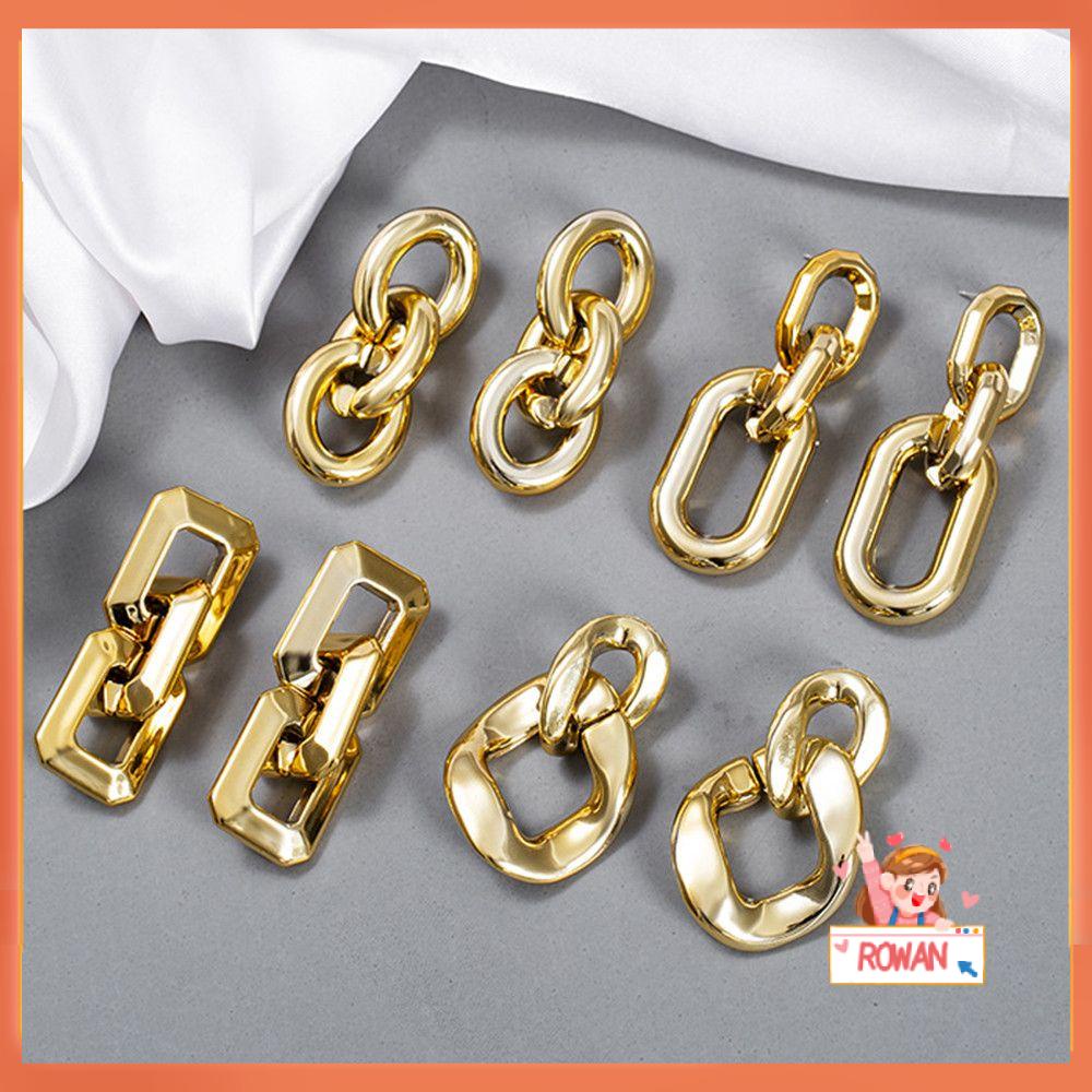 R-flower Chain Drop Earrings Berlebihan Perhiasan Hadiah Wanita Korea