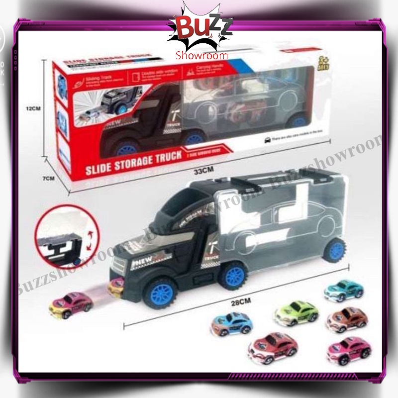 Slide Storage Truck Mainan Mobil Anak Truk Besar Sliding &amp; Pull Back