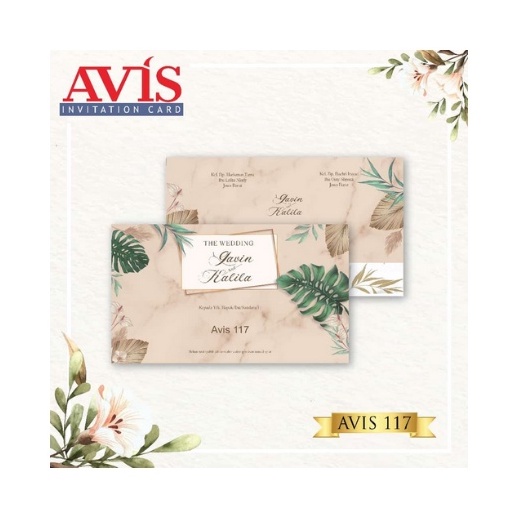 Avis 117 Blanko Undangan | Undangan Murah | Blangko Undangan