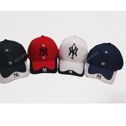 (C-6-4☛) TOPI CAPS BASEBALL NY DUAL TONE TOPI PRIA DISTRO SPORTY TOPI SEPEDA 2021 IBRA SHOP trending