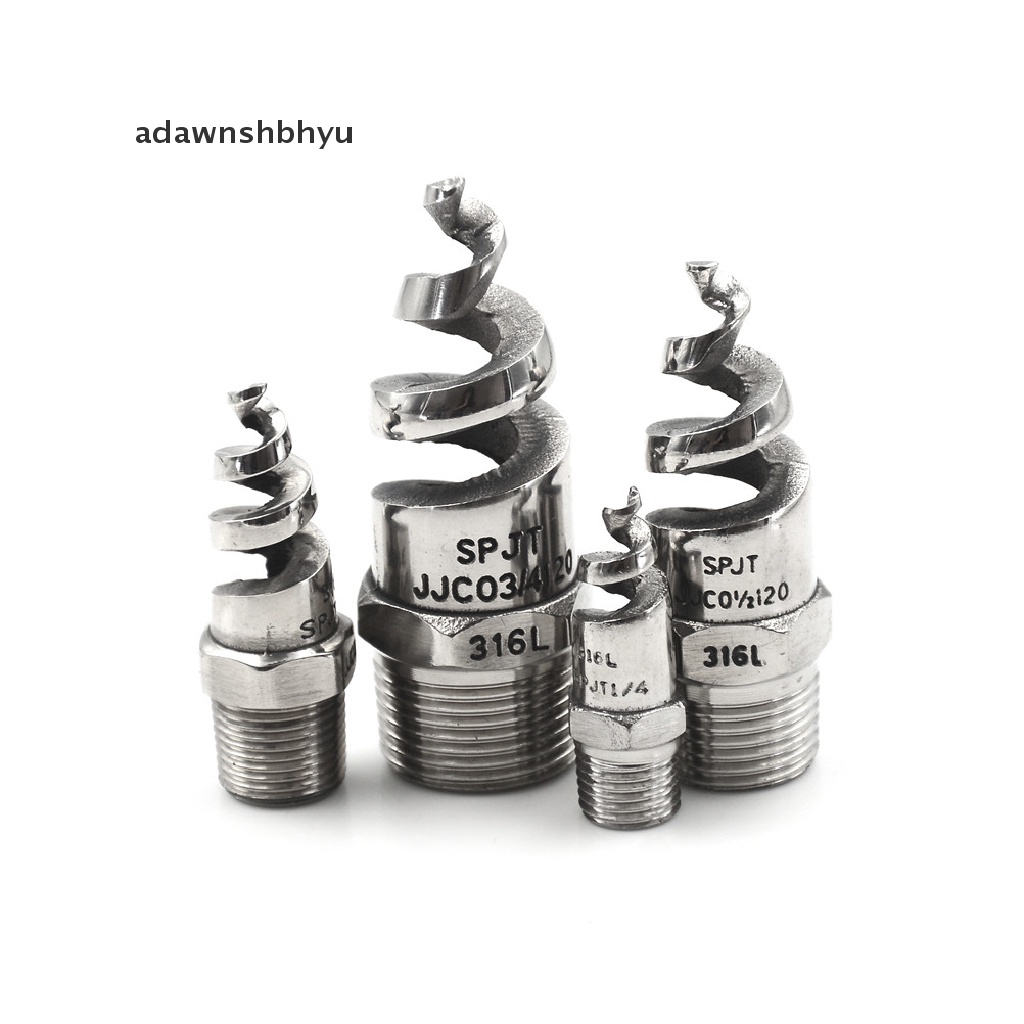 Kepala Sprinkler Nozzle Atomisasi Spiral Cone Stainless Steel adawnshbhyu New1 /4"1 /2 "ID