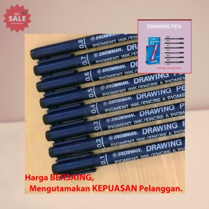 

Spidol Drawing Pen Snowman / Permanent Marker Ft 700 ECER (ORIGINAL PRODUK)