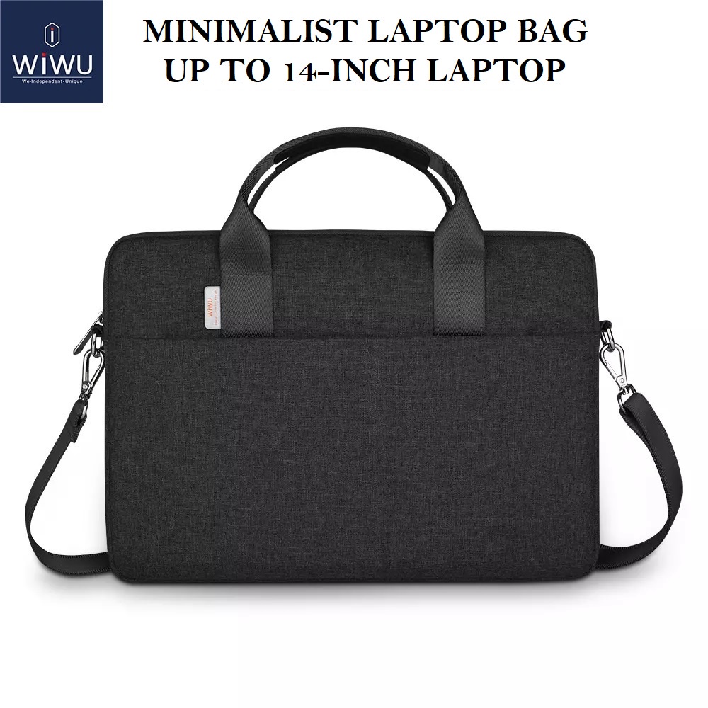 AKN88 - WIWU Minimalist Laptop Bag 14 inch - Simple Design - Tas Selempang Pria
