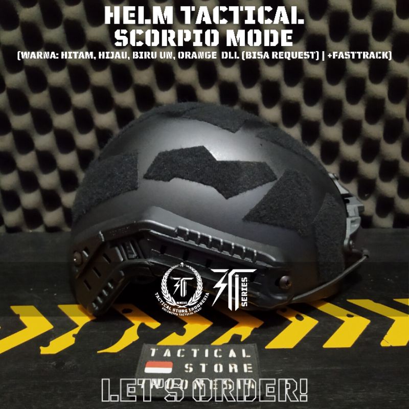 Exclusive! New Model! Helm Tactical Scorpio Mode - Bahan ABS