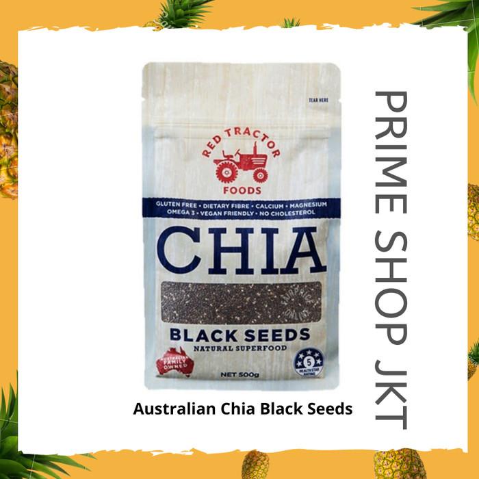 

Red Tractor Australian Chia Black Seeds 500Gr Biji Chia Hitam Import Best Seller